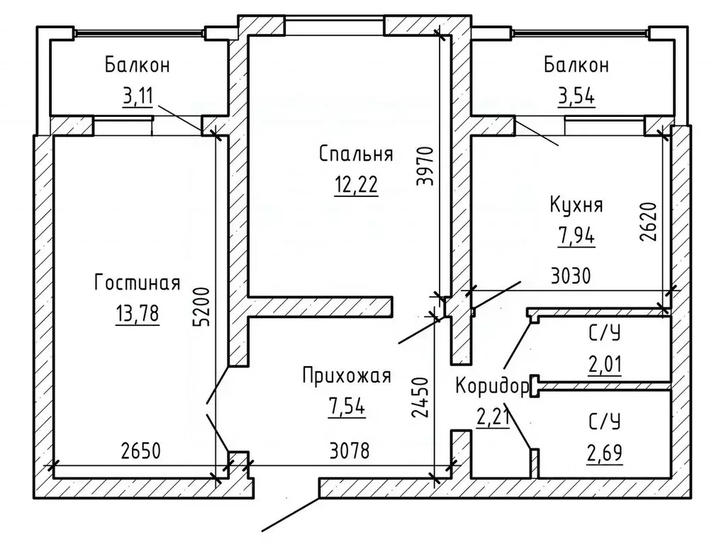 2-к кв. Кабардино-Балкария, Нальчик ул. Фурманова (55.7 м) - Фото 1