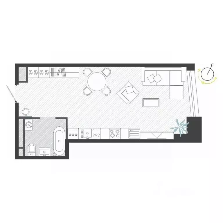 1-к кв. Приморский край, Владивосток ул. Нейбута (37.4 м) - Фото 1