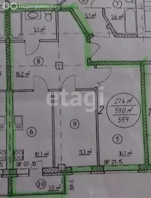2-комнатная квартира: Липецк, улица И.В. Свиридова, 6 (60 м) - Фото 0