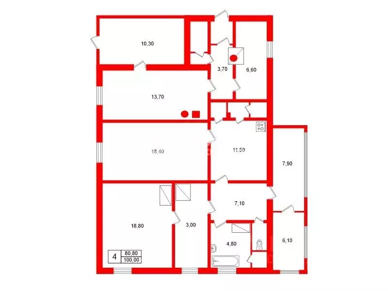Дом в Ленинградская область, Кингисепп ул. Доронина, 44 (100 м) - Фото 2