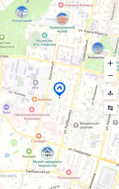 1-к кв. Пензенская область, Пенза ул. Чкалова, 49 (35.0 м) - Фото 1