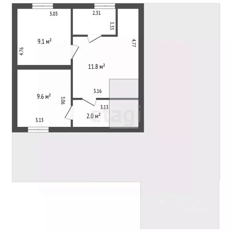 Дом в Ленинградская область, Ломоносовский район, Виллозское городское ... - Фото 2