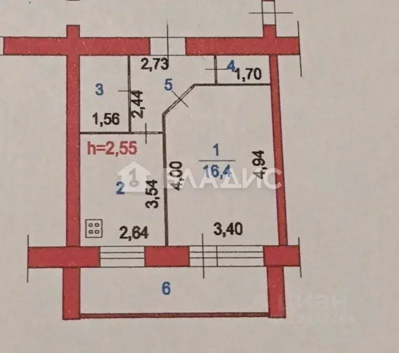 1-к кв. Пензенская область, Пенза ул. Ново-Казанская, 8 (36.1 м) - Фото 2