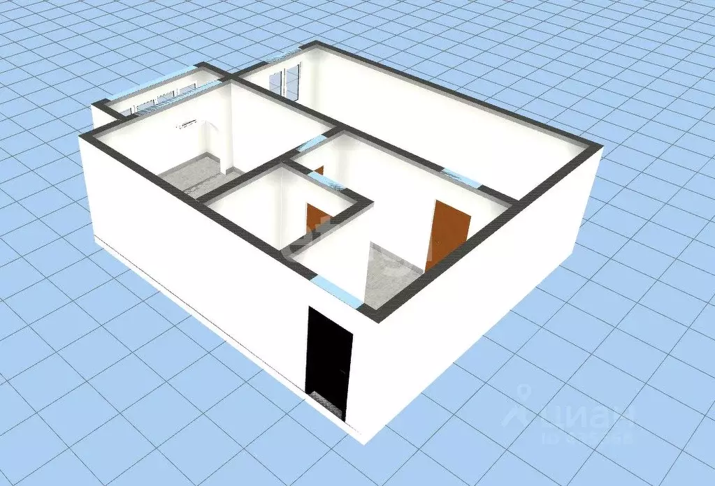 1-к кв. Белгородская область, Губкин ул. Дзержинского, 115В (54.6 м) - Фото 2