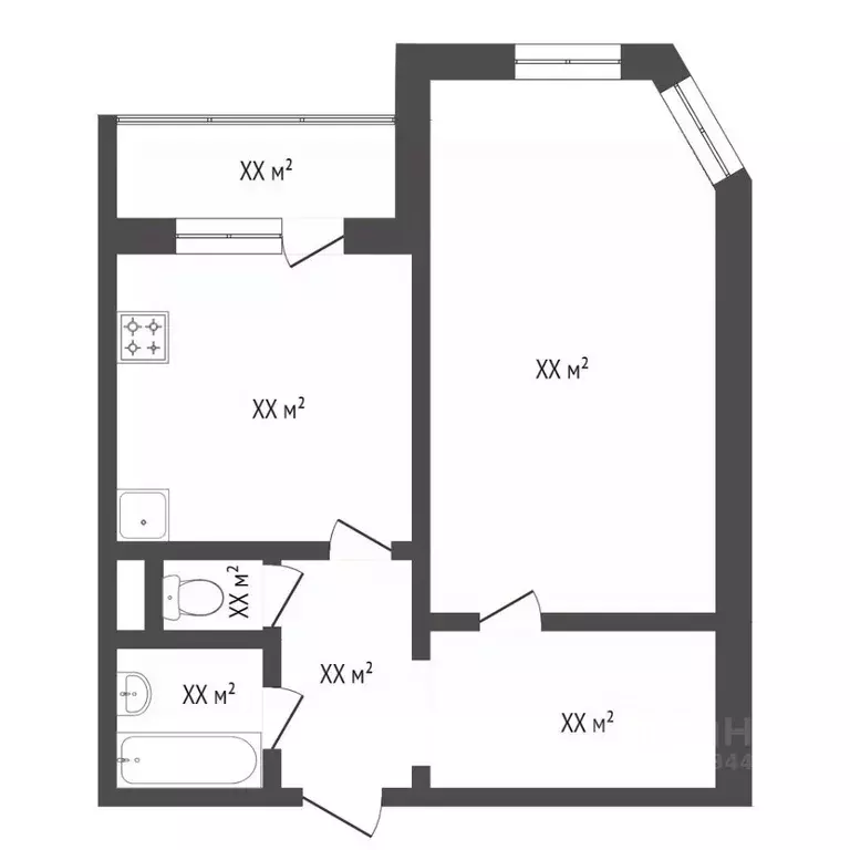 1-к кв. Тюменская область, Тюмень Широтная ул., 128а (39.9 м) - Фото 2
