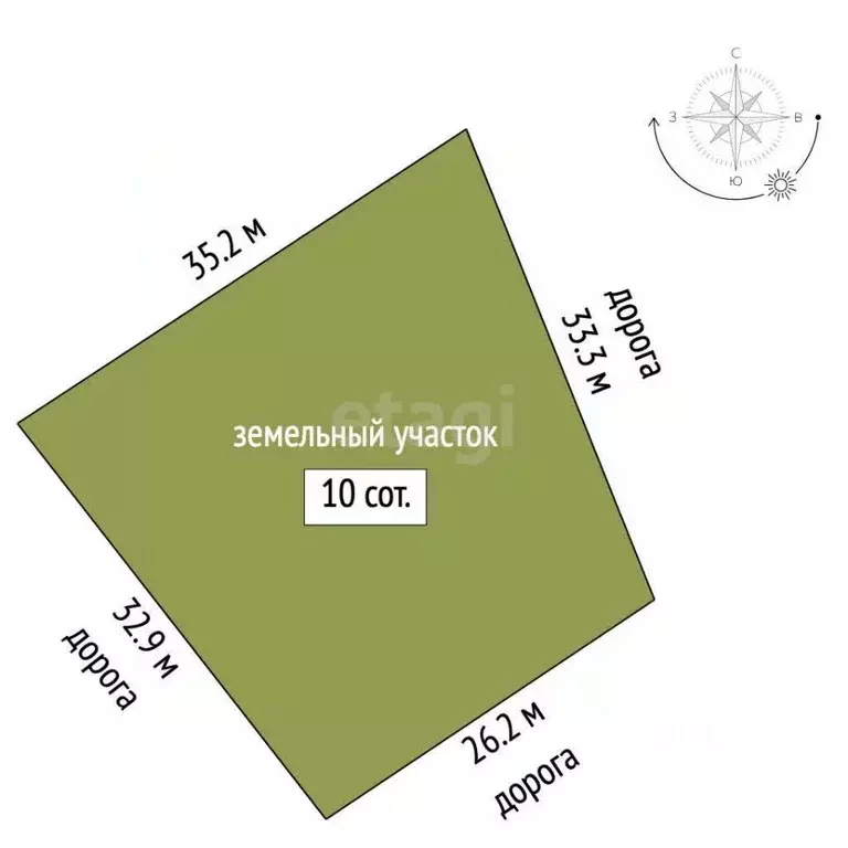 Участок в Севастополь ш. Крепостное (10.0 сот.) - Фото 2