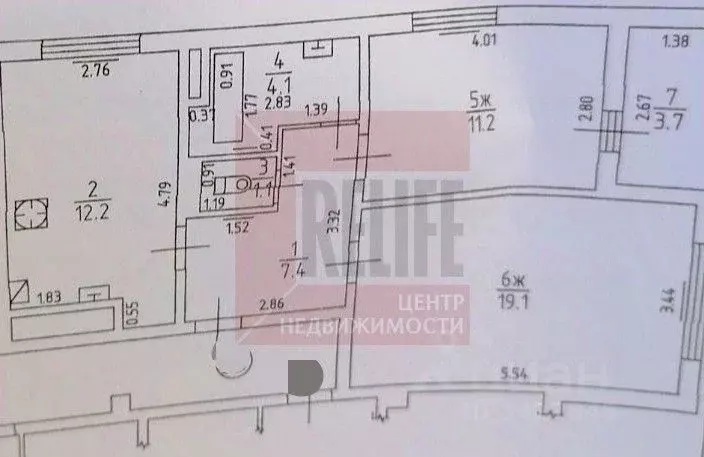 2-к кв. Калининградская область, Калининград Осенняя ул., 7 (55.1 м) - Фото 2