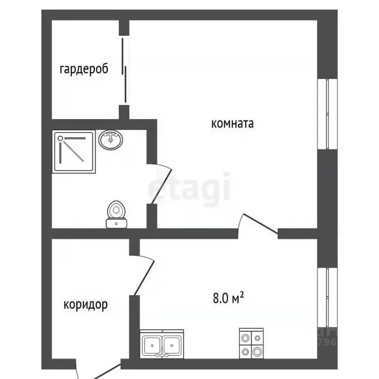 1-к кв. Челябинская область, Челябинск ул. Горького, 23 (37.2 м) - Фото 1
