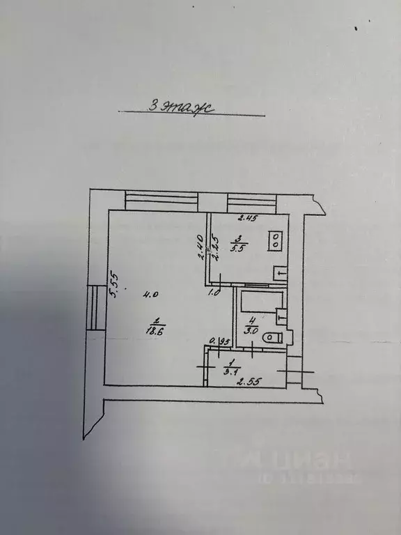 1-к кв. Тверская область, Ржев ул. Ленина, 28 (30.0 м) - Фото 0