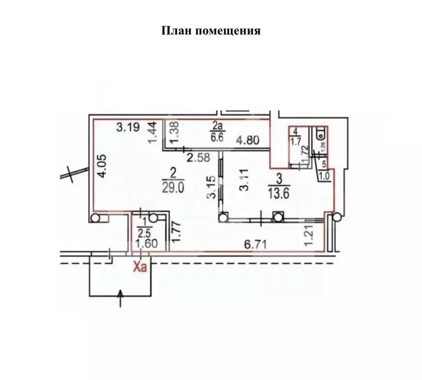 Торговая площадь в Москва бул. Яна Райниса, 2К1 (54 м) - Фото 2