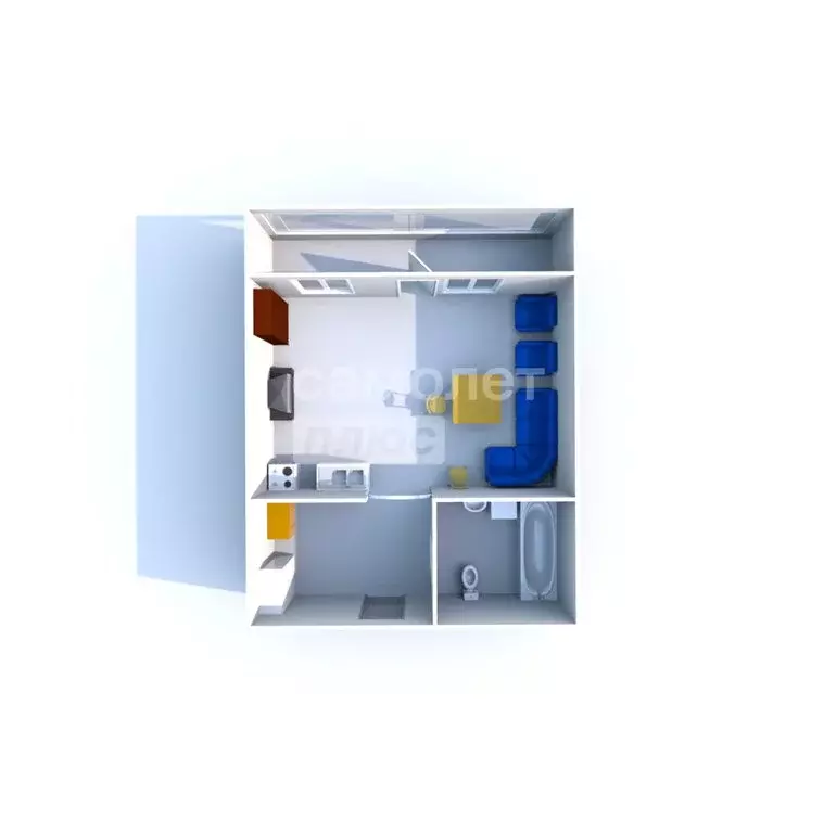 Квартира-студия: Ульяновск, Ипподромная улица, 4Б (25.3 м) - Фото 1