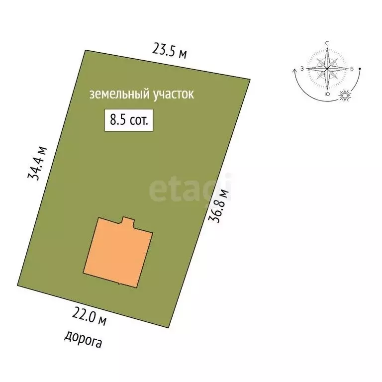 Участок в деревня Шиханы, Центральная улица (8.54 м) - Фото 0