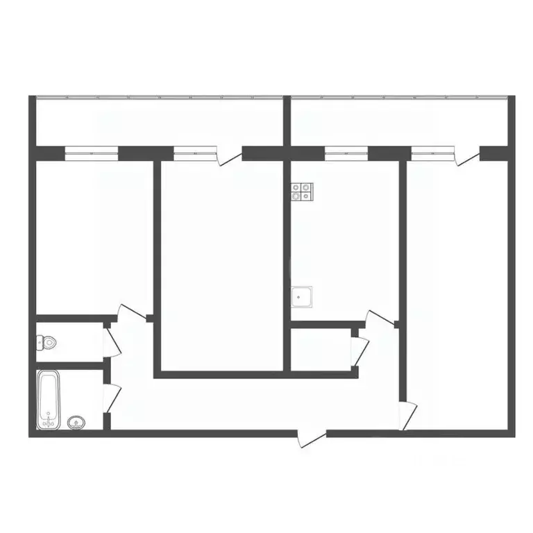 3-к кв. Тульская область, Тула просп. Ленина, 118 (80.3 м) - Фото 2