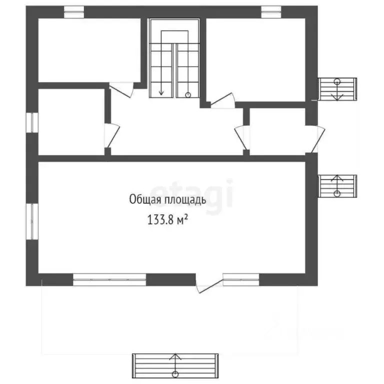 Дом в Брянская область, Брянск Серпуховская ул., 1 (134 м) - Фото 1