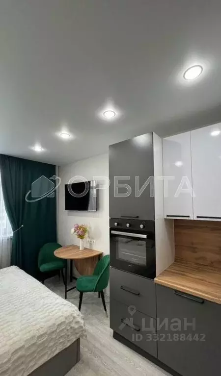 Студия Тюменская область, Тюмень ул. Первооткрывателей, 10 (19.5 м) - Фото 1