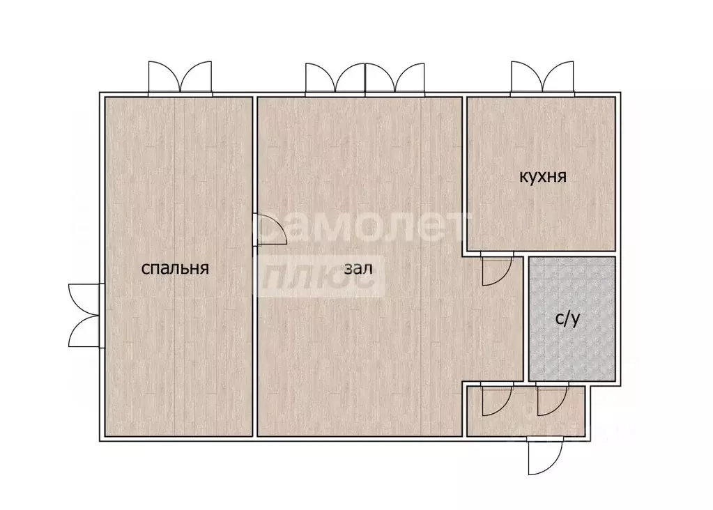 2-к кв. Тюменская область, Тюмень ул. Карла Маркса, 129 (42.0 м) - Фото 1