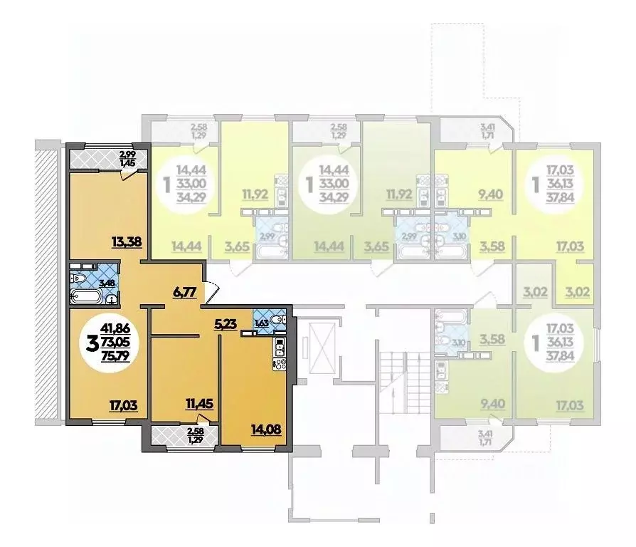 3-к кв. Краснодарский край, Краснодар пос. Березовый, Молодежный-2 ... - Фото 1