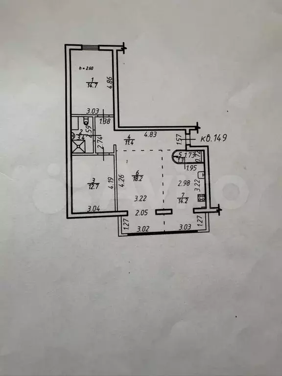 3-к. квартира, 84 м, 8/9 эт. - Фото 0