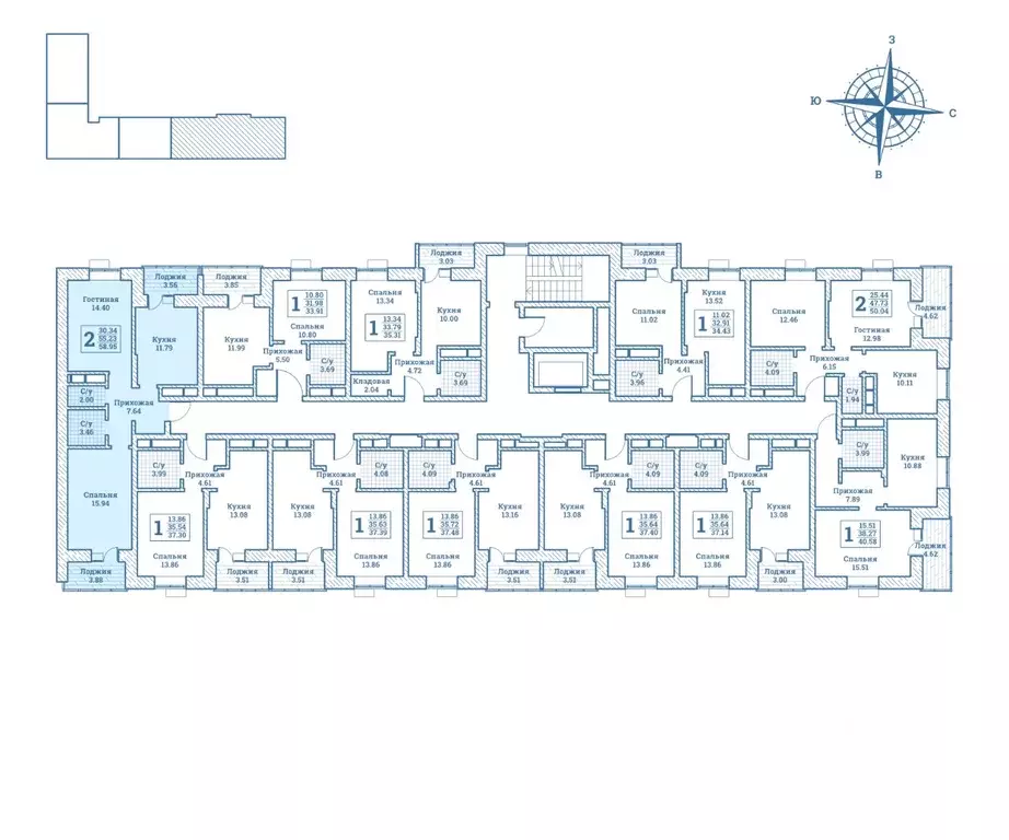 2-к кв. Московская область, Щелково городской округ, Монино пгт ... - Фото 2