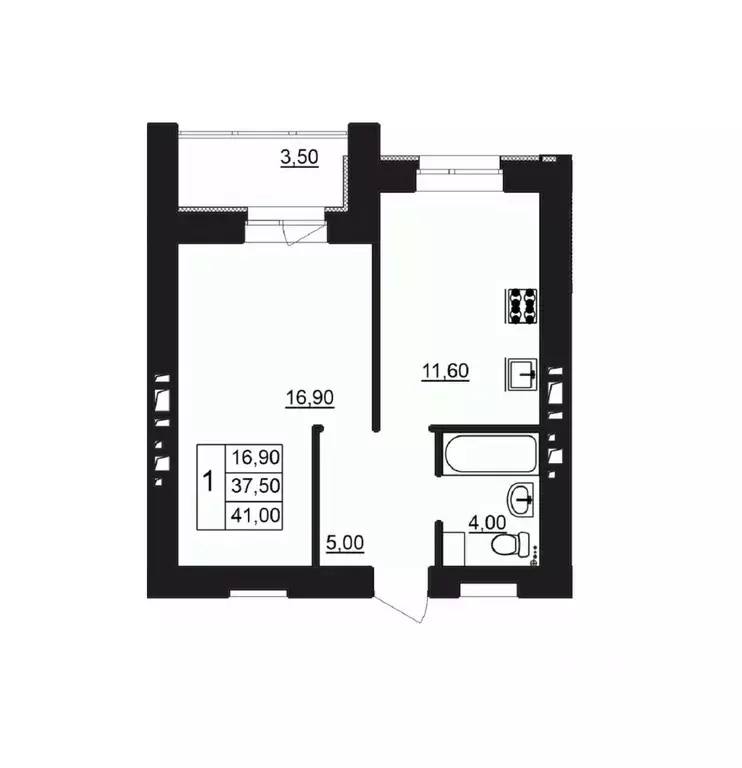 1-к кв. Волгоградская область, Волгоград Варшавская ул., 10 (41.0 м) - Фото 1