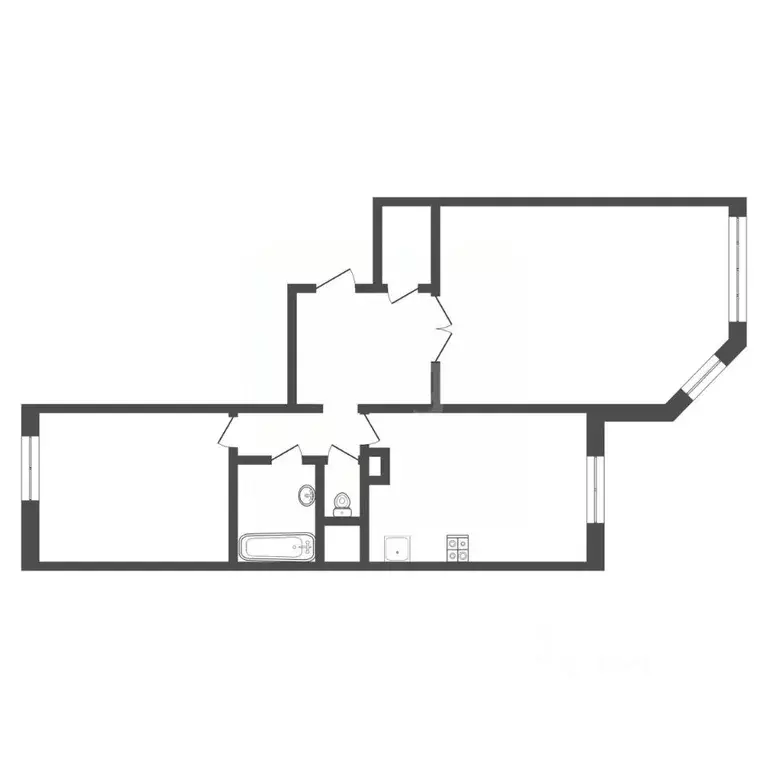 2-к кв. Тверская область, Тверь Оснабрюкская ул., 4к2 (60.5 м) - Фото 1