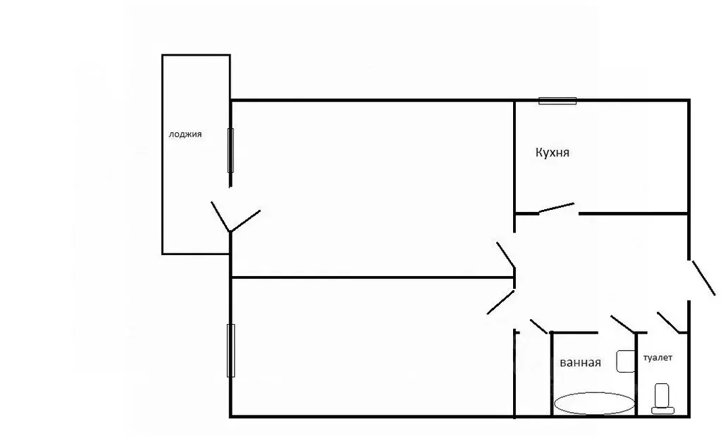 2-к кв. Тульская область, Тула ул. Бондаренко, 7 (47.9 м) - Фото 1