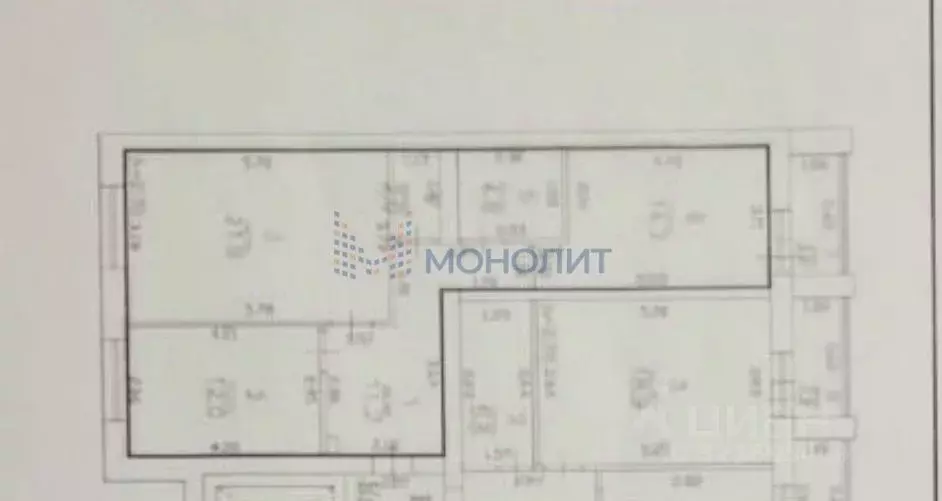 2-к кв. Нижегородская область, Кстово Полевая ул., 5к2 (66.4 м) - Фото 0