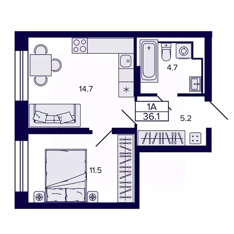 1-к кв. Хабаровский край, Хабаровск ул. Карла Маркса, 96/1 (36.09 м) - Фото 1