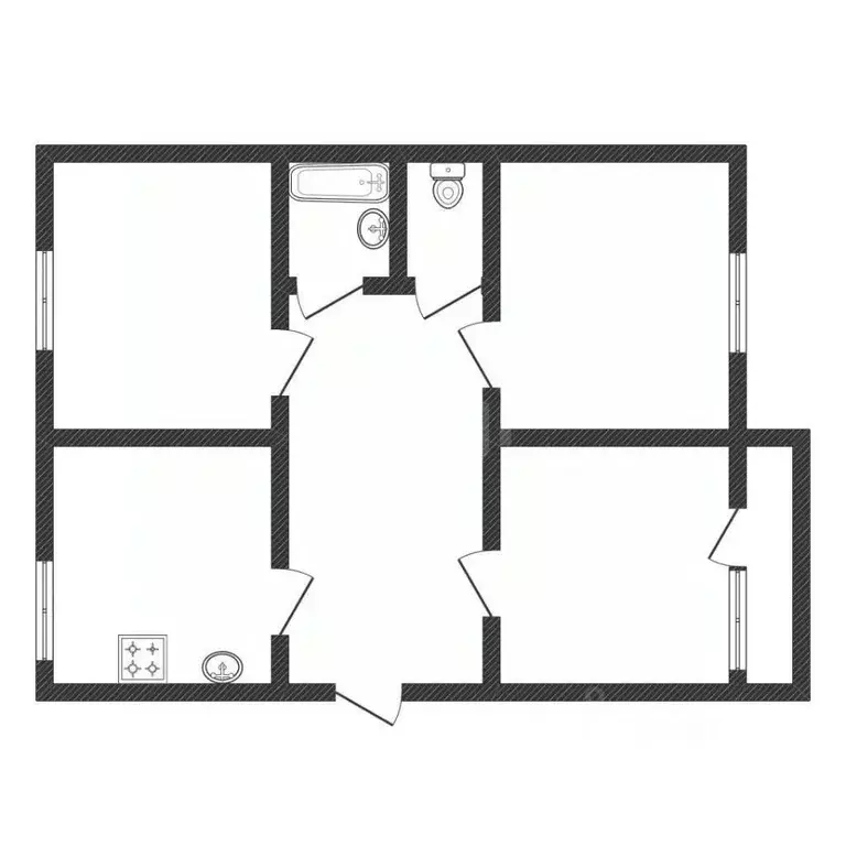 3-к кв. Смоленская область, Ярцево ул. Победы, 6 (59.3 м) - Фото 2