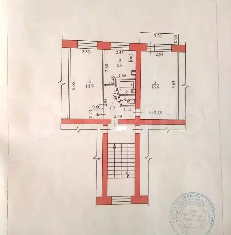 2-к. квартира, 44,4 м, 5/5 эт. - Фото 0