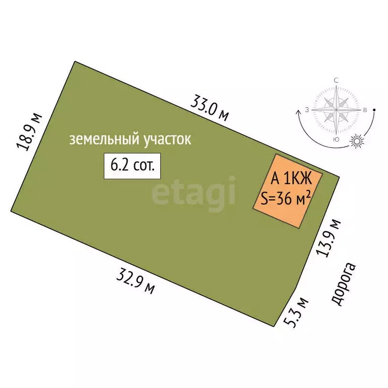 Дом в Тюмень, территория СОСН Трассовик, Зелёная улица (56 м) - Фото 0