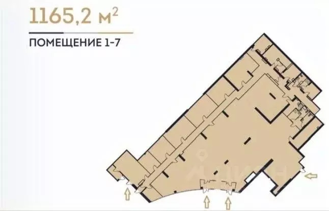 Помещение свободного назначения в Москва Фестивальная ул., 29 (1165 м) - Фото 1