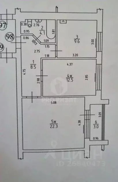 2-к кв. Калининградская область, Багратионовск Спортивная ул., 35 ... - Фото 2