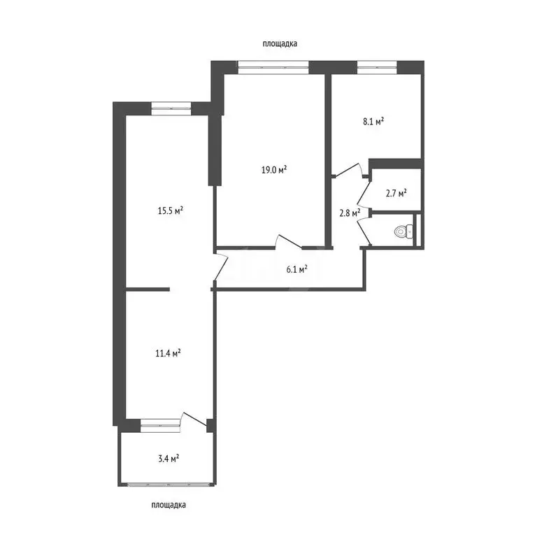 Офис (70.1 м) - Фото 1