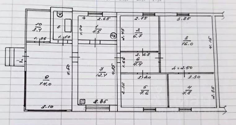 Дом в Калужская область, пос. Ферзиково ул. Кутузова, 12 (79 м) - Фото 2