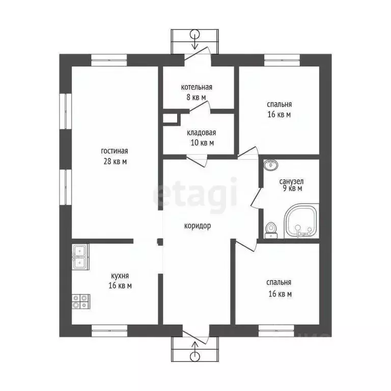 Дом в Тюменская область, Нижнетавдинский муниципальный округ, ... - Фото 1