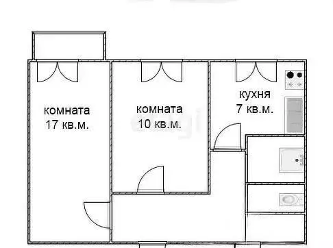 2-комнатная квартира: Тула, Серебровская улица, 18 (47 м) - Фото 0