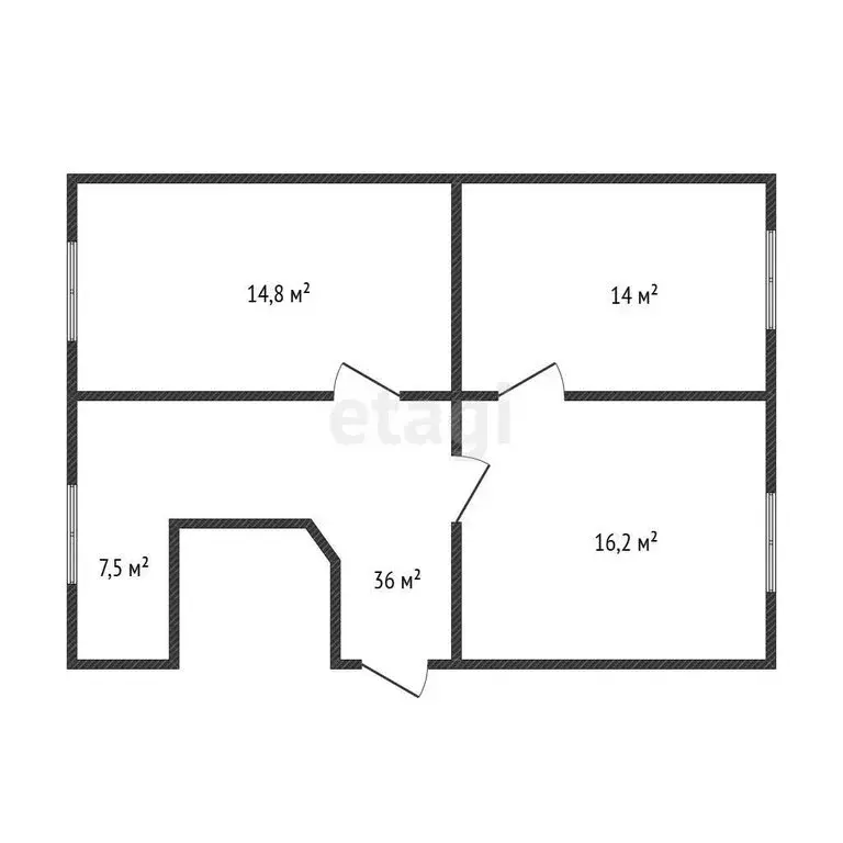 3-комнатная квартира: Каспийск, улица Хизроева, 21 (60 м) - Фото 1