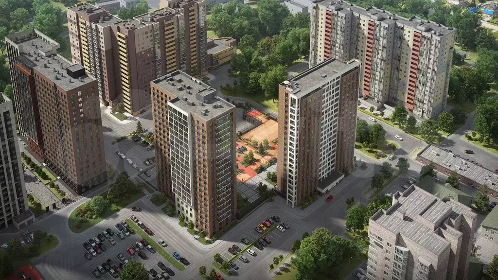 1-к. квартира, 44,3 м, 15/19 эт. - Фото 1