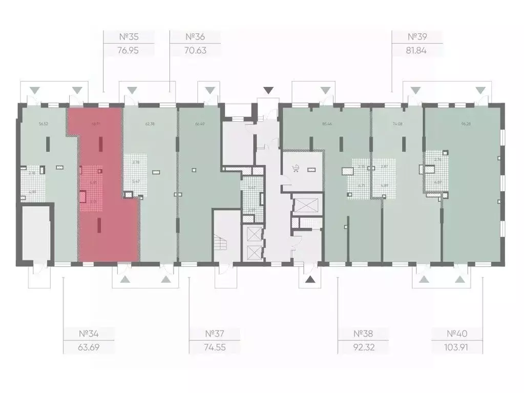 Помещение свободного назначения в Санкт-Петербург просп. Маршала ... - Фото 2