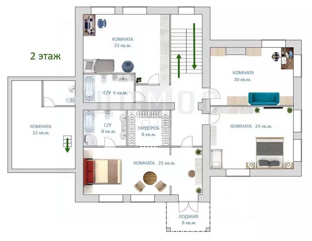 Коттедж в Свердловская область, Екатеринбург ул. Галилея, 12 (444 м) - Фото 2