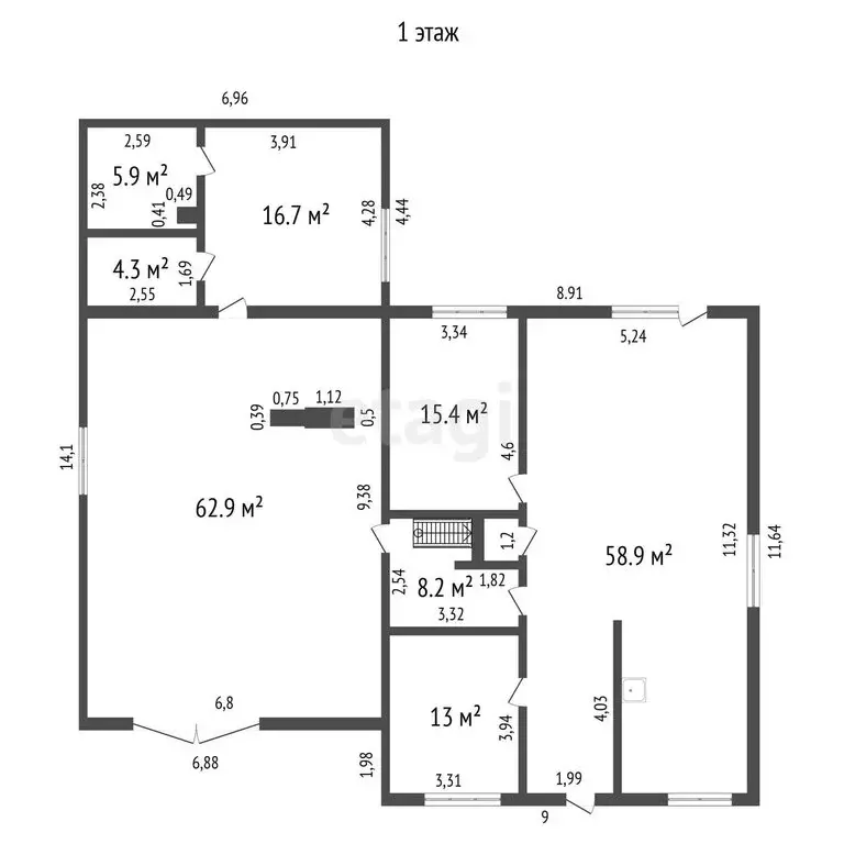 Дом в Минусинск, Береговая улица (280 м) - Фото 1