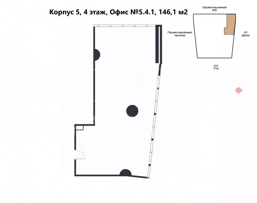 Офис в Москва Рижская пл., 3 (146 м) - Фото 2