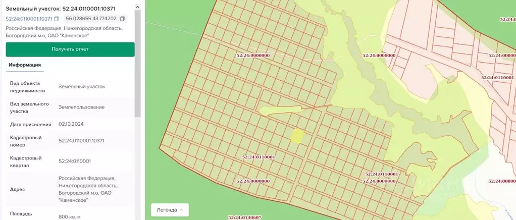 Участок в Нижегородская область, Богородский муниципальный округ, д. ... - Фото 1