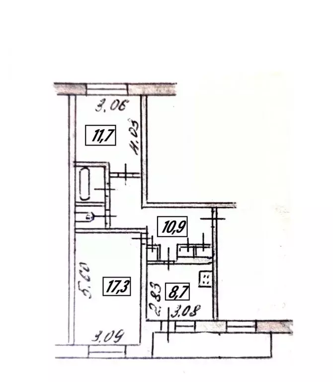 2-к кв. Ленинградская область, Лодейное поле ул. Коммунаров, 20 (52.9 ... - Фото 2