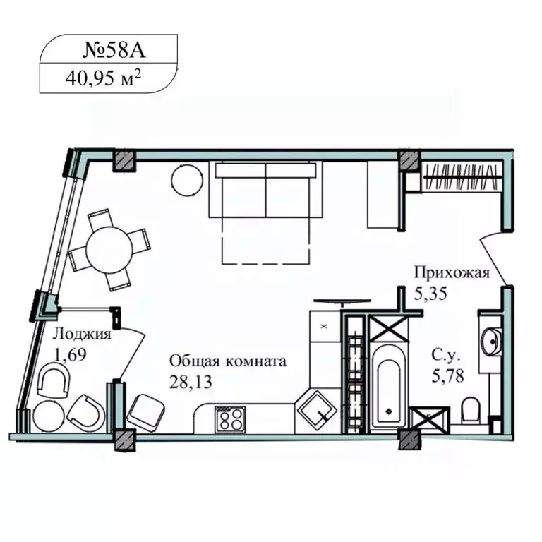 1-к кв. Севастополь ул. Летчиков, 10 (43.2 м) - Фото 0