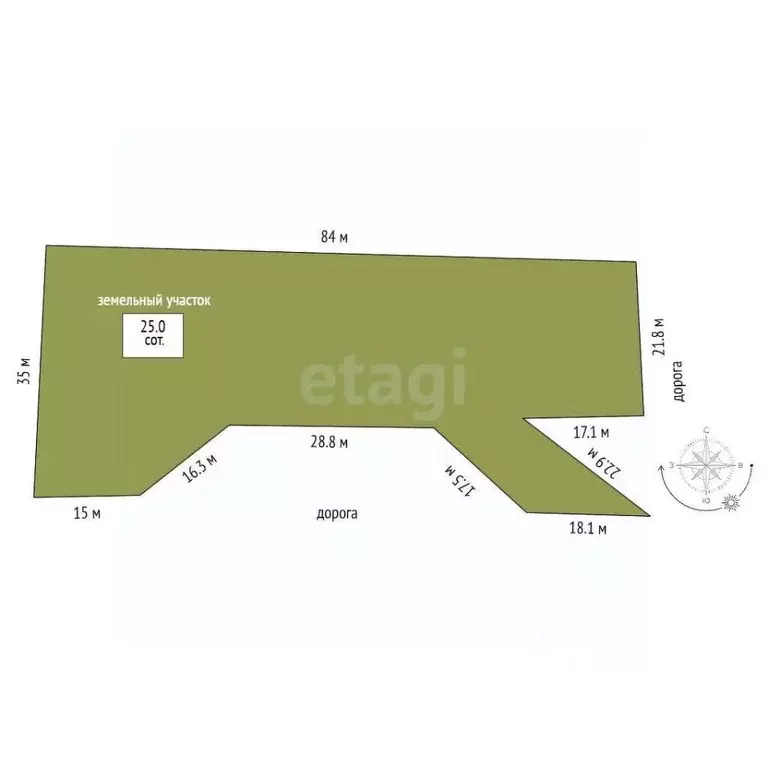 Участок в Крым, Белогорск ул. Бирлик, 1А (25.0 сот.) - Фото 1