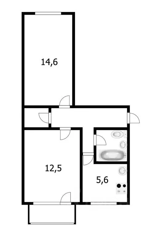 2-к кв. Самарская область, Тольятти ул. Жилина, 38 (46.0 м) - Фото 1