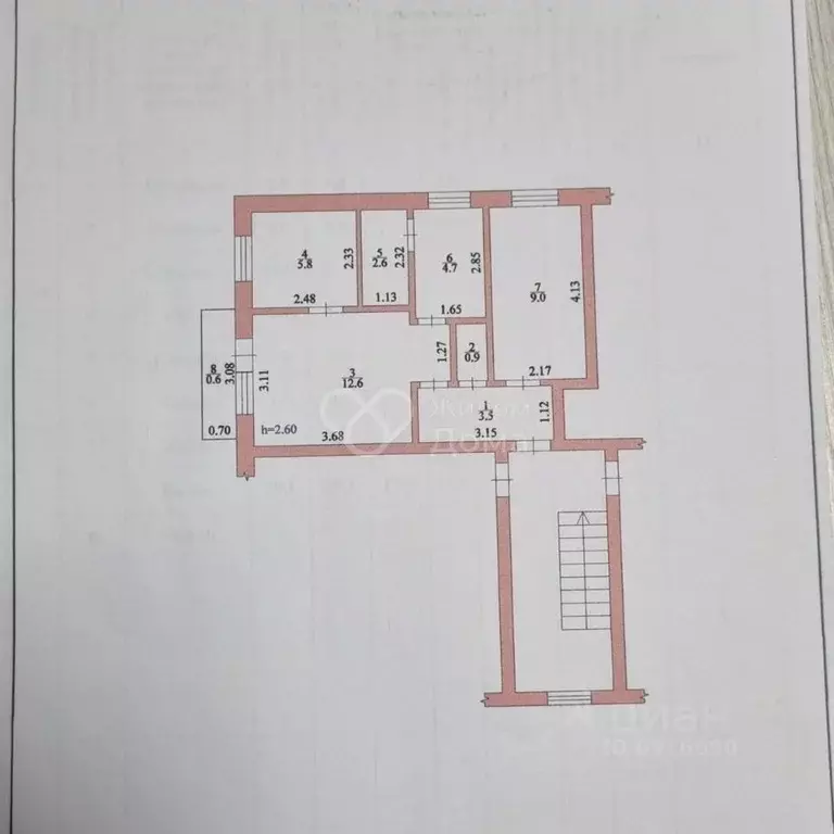 3-к кв. Волгоградская область, Краснослободск Среднеахтубинский район, ... - Фото 2