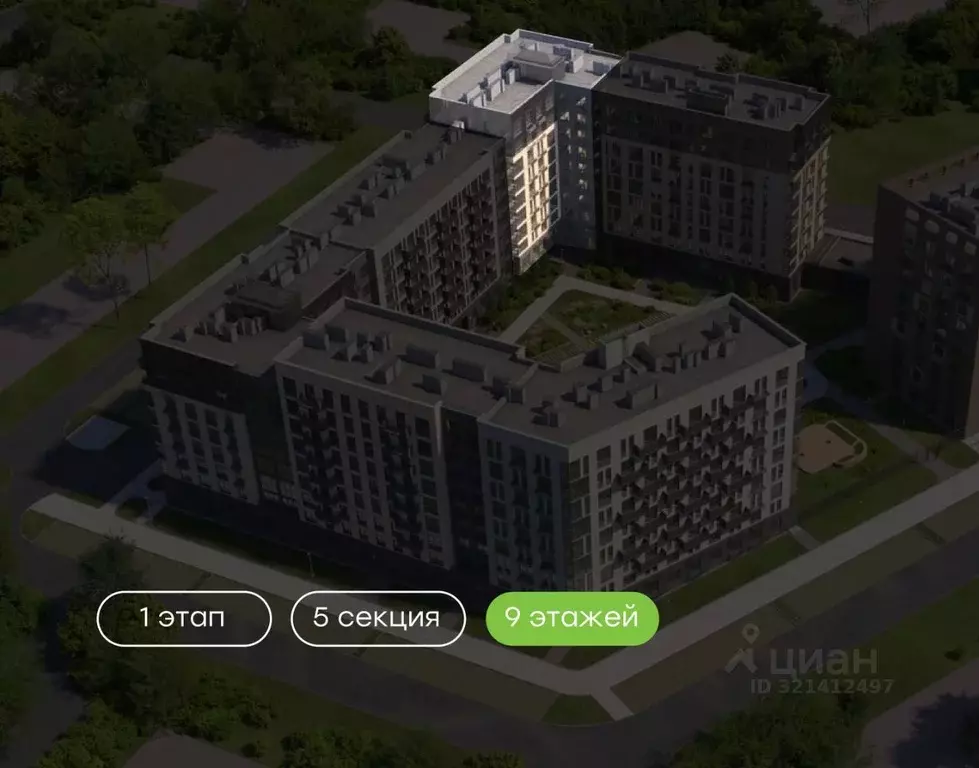 3-к кв. Удмуртия, Завьяловский район, с. Октябрьский Город-Парк жилой ... - Фото 1